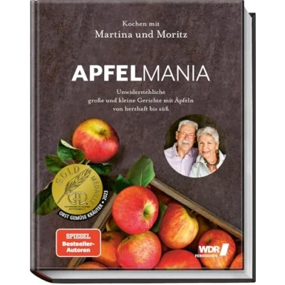 Abbildung von Apfelmania: Unwiderstehliche große und kleine Gerichte mit Äpfeln von süß bis herzhaft Kochen Martina Moritz Apfelkuchen, Apfelpfannkuchen, Apfel Senf Risotto, Ratatouille u.v.m.