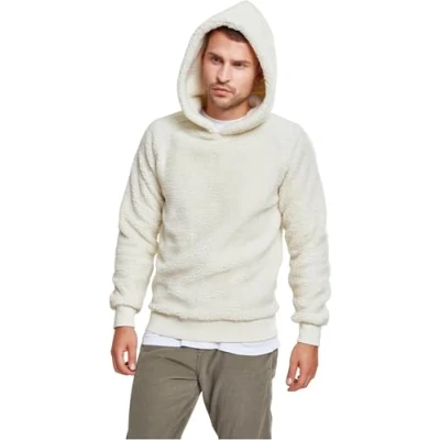 Abbildung von Urban Classics Sherpa Hoody Kapuzenpullover, Herren, Größe: Medium, Offwhite