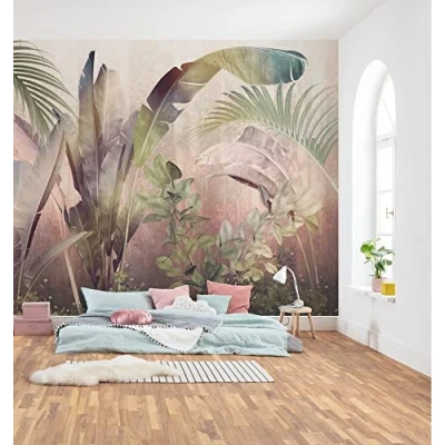 Abbildung von Komar Vlies Fototapete Rainforest Mist Größe 350 x 250 cm, Bahnbreit 50 cm Tapete, Schafzimmer, Wohnzimmer