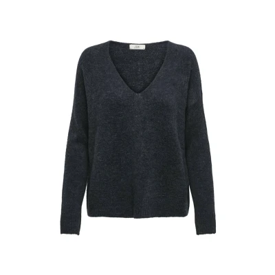 Abbildung von JdY Damen JDYELANORA L/S V Neck PULLO. KNT NOOS Strickpullover, Night Sky/Detail:Melange, XS