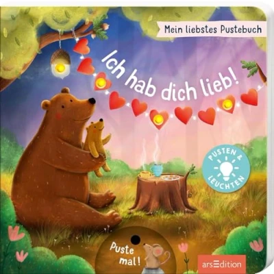 Abbildung von Mein liebstes Pustebuch Ich hab dich lieb!: Pusten &amp; leuchten Hochwertiges Pappbilderbuch mit Pustefunktion und Licht für Kinder ab 18 Monaten