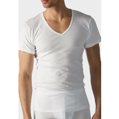 Abbildung von mey Shirt Vneck Casual Cotton Unterhemd/shirt, Herren, Größe: 48, Weiss