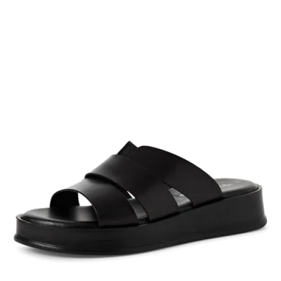 Abbildung von Tamaris Pantolette Damen Keilabsatz schwarz,EU 39