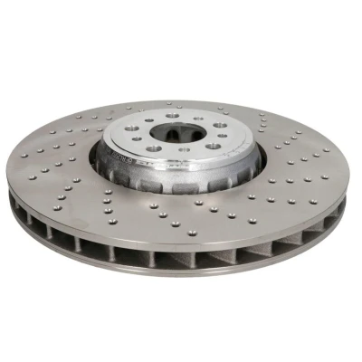 Abbildung von SHW Performance BFR42502 Bremsscheibe Vorderachse rechts 395 36 gelocht, innenbelüftet, Verbundbremsscheibe beschichtet hochgekohlt BMW: 5 Saloon