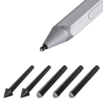 Abbildung von TiMOVO Stift Spitze Kompatibel mit Microsoft Surface Pen Tips,5 Stück HB/HB/HB/2H/2H Art Original Stiftspitzen Austauschbar Ersatz Tip für Pro 2017 (Modell 1776) und 4