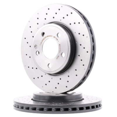Abbildung von BREMBO COATED DISC LINE 09.B436.51 Bremsscheibe 295 28 5 gelocht/innenbel. beschichtet hochgekohlt mit Schrauben MERCEDES BENZ: A Class, CLA Estate