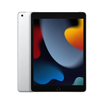 Abbildung von 2021 Apple iPad (10,2 zoll, Wi Fi + Zellular, 64GB) Silber (Generalüberholt)