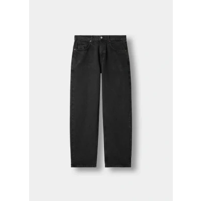 Abbildung von Burocs Baggy Fit Jeans Black Grey Herren 5 Pocket Style Mit YKK Reißverschluss 100% Baumwolle, Farbe:Black Grey, Hosengröße:W31 L32