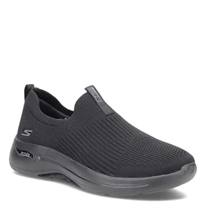 Abbildung von Skechers Damen Go Walk Arch Fit Iconic Sneaker, Schwarz, 39 EU