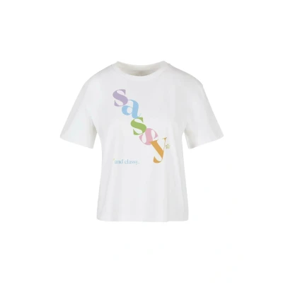 Abbildung von Mister Tee Sassy Tshirt print, Damen, Größe: Medium, White