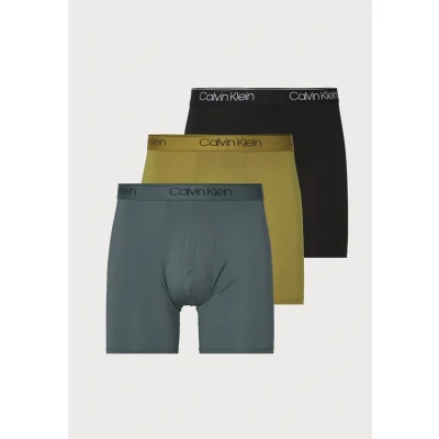 Abbildung von Calvin Klein Underwear 3 PACK Boxerbriefs, Herren, Größe: Small, Black/olive leaves/turbulence