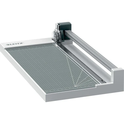 Abbildung von Leitz Precision Home Office Rollenschneider A4, schneidet bis zu 10 Blatt, Papierschneidemaschine mit 305 mm Schnittlänge, feste Klinge für geraden Schnitt &amp; Ausrichthilfe, 90260000