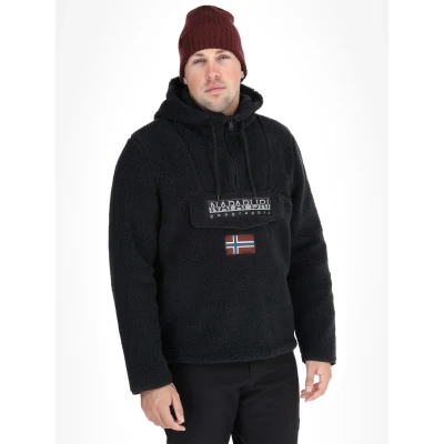 Abbildung von Napapijri Burgee Curly Kapuzenpullover, Herren, Größe: Medium, Black