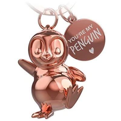 Abbildung von FABACH Pinguin Schlüsselanhänger Breezy Glücksbringer Geschenke Freundin oder Freund Partner Geschenk Liebe zu Geburtstag, Jahrestag Gravur You&#039;re my penguin