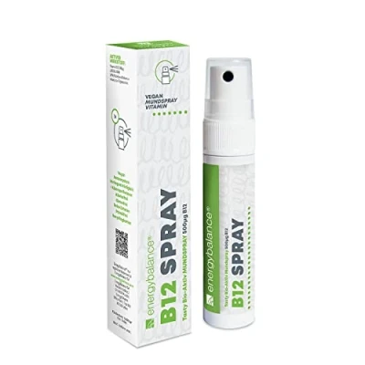 Abbildung von EnergyBalance Vitamin B12 Spray Mundspray, Hochdosiert 500 µg Methylcobalamin pro Sprühstoß Vegan, ohne Alkohol, Zucker Qualität aus der Schweiz 210 Portionen