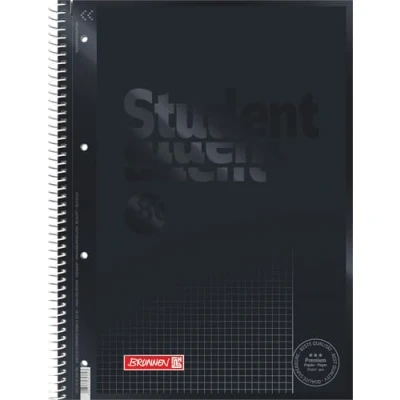 Abbildung von Brunnen Collegeblock Premium Student Colour Code A4, Lineatur 26, 80 Blatt, onyx