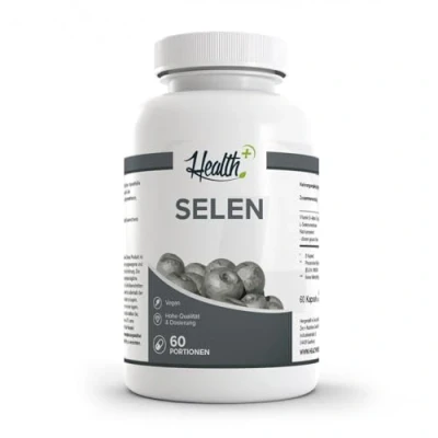 Abbildung von Zec+ Health+ Selen 60 Kapseln mit 200 mcg, essentielles Spurenelement zur Erhaltung normaler Haare und Nägel, Natriumselenit &amp; L Selenomethionin, Made in Germany
