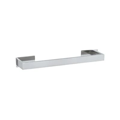 Abbildung von WENKO Turbo Loc Badetuchstange UNO Genova Shine 40 cm, Handtuchstange aus Edelstahl für Badetücher oder Handtücher, Befestigen ohne Bohren, rostfrei, (B x H T): 41 4,4 7,6 Glänzend