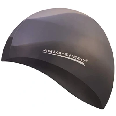 Abbildung von Aqua Speed Bunt Badekappe + Kleines Mikrofaserhandtuch Damen &amp; Herren Bademütze Silikon Bunte Badehüte für Kinder Erwachsene wasserdichte Schwimmhaube Badehaube 26. / 74