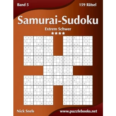 Abbildung von Samurai Sudoku Extrem Schwer Band 5 159 Rätsel