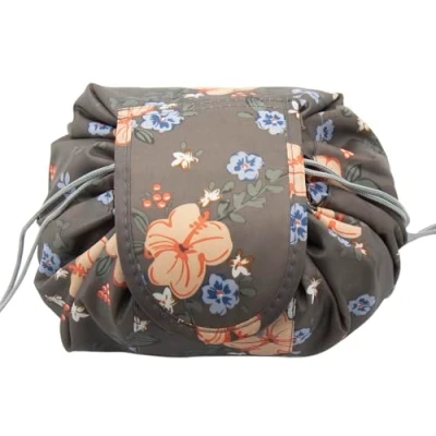 Abbildung von Kosmetiktasche mit Kordelzug, ONEGenug Schminktasche, One Step Organizer Makeup Tasche Schminkbeutel für Lazy Damen