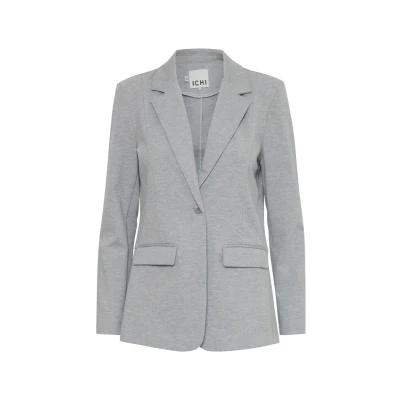 Abbildung von ICHI Blazer, Damen, Größe: Large, Grey melange