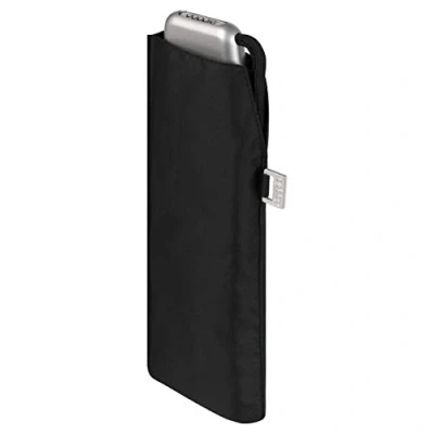 Abbildung von doppler Taschenschirm Carbonsteel Slim Uni Handliches Format Federleicht 22 cm Schwarz
