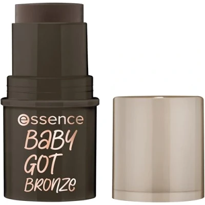 Abbildung von essence baby got bronze bronzing stick, Konturstift, Nr. 60, Braun, natürlich, strahlend frisch, vegan, ohne Konservierungsstoffe, Parabene, Mikroplastikpartikel, 1er Pack (5.5g)