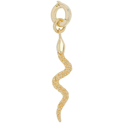 Abbildung von amor Schlange Anhänger goldcoloured, Damen, Größe: One Size, Gold coloured