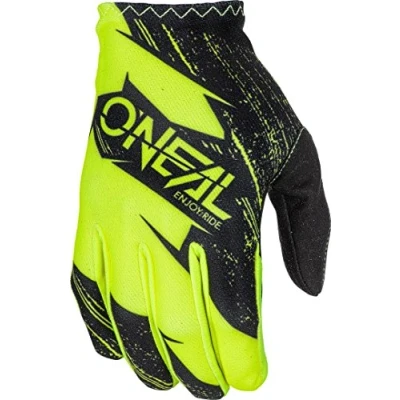 Abbildung von O&#039;NEAL Fahrrad &amp; Motocross Handschuhe Kinder MX MTB FR Downhill Freeride Langlebige, Flexible Materialien, belüftete Handoberseite Matrix Youth Glove Burnout Schwarz Neon Gelb Größe L