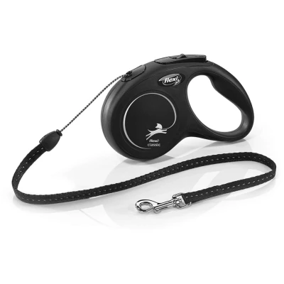 Abbildung von Flexi Leine New Classic S 5 m Seil bis 12kg Schwarz