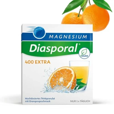 Abbildung von Magnesium Diasporal Trinkgranulat Extra klasse mit Reinem Magnesiumcitrat, 400mg pro Stick, 20 Sticks