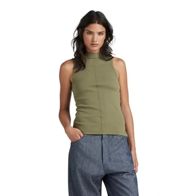 Abbildung von G Star OPEN MOCK Top, Damen, Größe: 34, Khaki