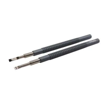 Abbildung von KD89 Horotec MSA05.107 Zeigerhebel mit gerändelten Ärmeln, aus eloxiertem Aluminium, grau, zum Entfernen von Zeigern, grau