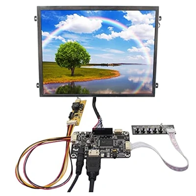 Abbildung von VSDISPLAY 26,4 cm (10,4 Zoll) 1024x768 500nit WLED IPS LCD Screen VS104T 003A, mit HD MI Audio Controller Board, Aufnahmelöchern