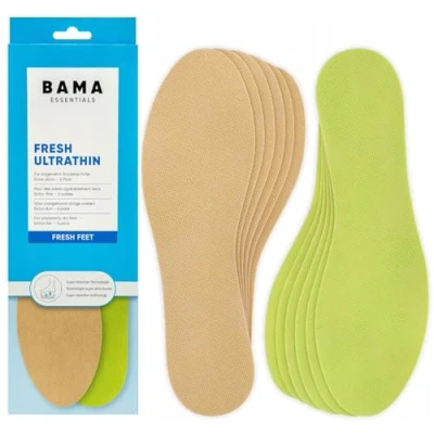 Abbildung von Bama Fresh Ultrathin Unisex Schuh Einlegesohlen, frische Sohlen ultradünn, dermatologisch getestete Einlagen für Füße, Größe, 6 Paar 35/36 EUR