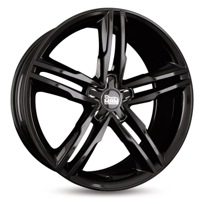 Abbildung von MAM 5 loch 18Zoll 112mm Alufelge A1 schwarz MAMA18018511230BP Felge