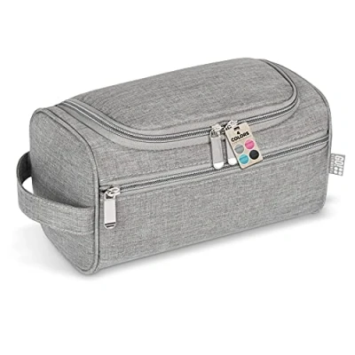 Abbildung von GO!elements® Smart Kulturbeutel Männer Kulturtasche zum Aufhängen Herren &amp; Damen Kosmetiktasche Frauen für Koffer Handgepäck Waschtasche Reise Tasche, Farbe:Grau