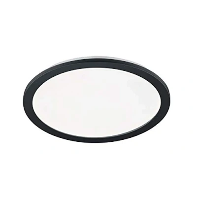Abbildung von Reality Leuchten LED Deckenleuchte Camillus R62922432, Kunststoff schwarz matt, Acryl weiß, inkl. 24 Watt