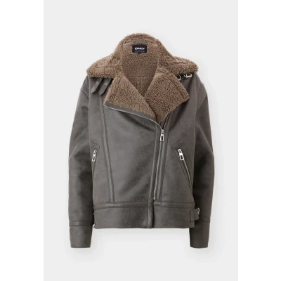 Abbildung von ONLY Onlbetty Bonded Oversized Aviator Winterjacke, Damen, Größe: Medium, Walnut
