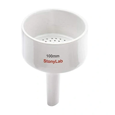 Abbildung von stonylab Büchnertrichter Trichter aus Porzellan, 100mm, Filtertrichter, OD 10cm ID 9.2cm, für Labor