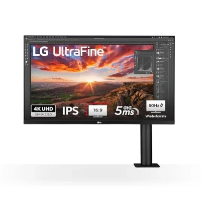 Abbildung von LG 32UN880K Monitor 32 Zoll Ultra HD 4K Ergo, IPS, 3840x2160, HDR 10, DCI P3 95Prozent, Ergo Stand in alle Richtungen verstellbar, Stereolautsprecher 10W