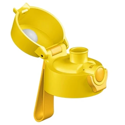Abbildung von Jarlson® Ersatzdeckel für Charli und Mali Trinkflasche, verwendbar 350ml 500ml Flasche, Ersatzteile, Ersatz (Mali Deckel (Chug Trinkausguss), Gelb)