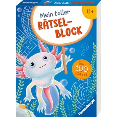 Abbildung von Ravensburger Mein toller Rätselblock ab 8 Jahre über 100 Rätsel und Knobeleien Sudoku, Logicals, Labyrinthe, Worträtsel, Sprachrätsel, Gedächtnisrätsel uvm.
