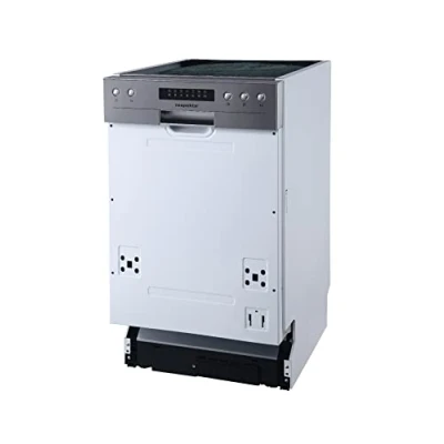 Abbildung von Respekta Spülmaschine teilintegriert 45 cm/Einbau Geschirrspüler mit flexiblem Besteckkorb / 6 Programme/Startzeitvorwahl 9 Maßgedecke/LED Display GSP45TIDM