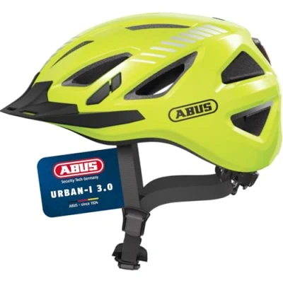 Abbildung von ABUS 86869 Fahrradhelm, Gelb (Signal Yellow), XL (61 65 cm)