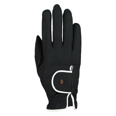 Abbildung von Roeckl Handschuhe Grip Bicolor Trend Schwarz/Weiß