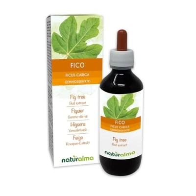 Abbildung von Feige (Ficus carica) Alkoholfrei knospen Extrakt aus frishen Naturalma Flüssig Tropfen 200 ml Nahrungsergänzungsmittel Veganer