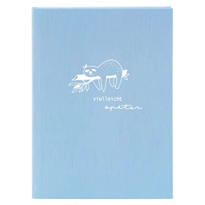 Abbildung von goldbuch 64 129 Notizbuch A5 frech &amp; frei hellblau, Schreibbuch 15 x 22 2 cm, Notiz Buch 200 Seiten dotted, Papier 100g/m², Skizzenbuch Cover Kunstdruck, Agenda mit Lesezeichen, Kladde Blau