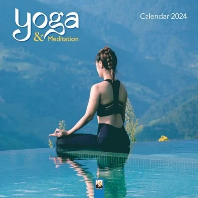 Abbildung von Yoga &amp; Meditation 2024: Original Flame Tree Publishing Kalender [Kalender] (Wall Kalender)
